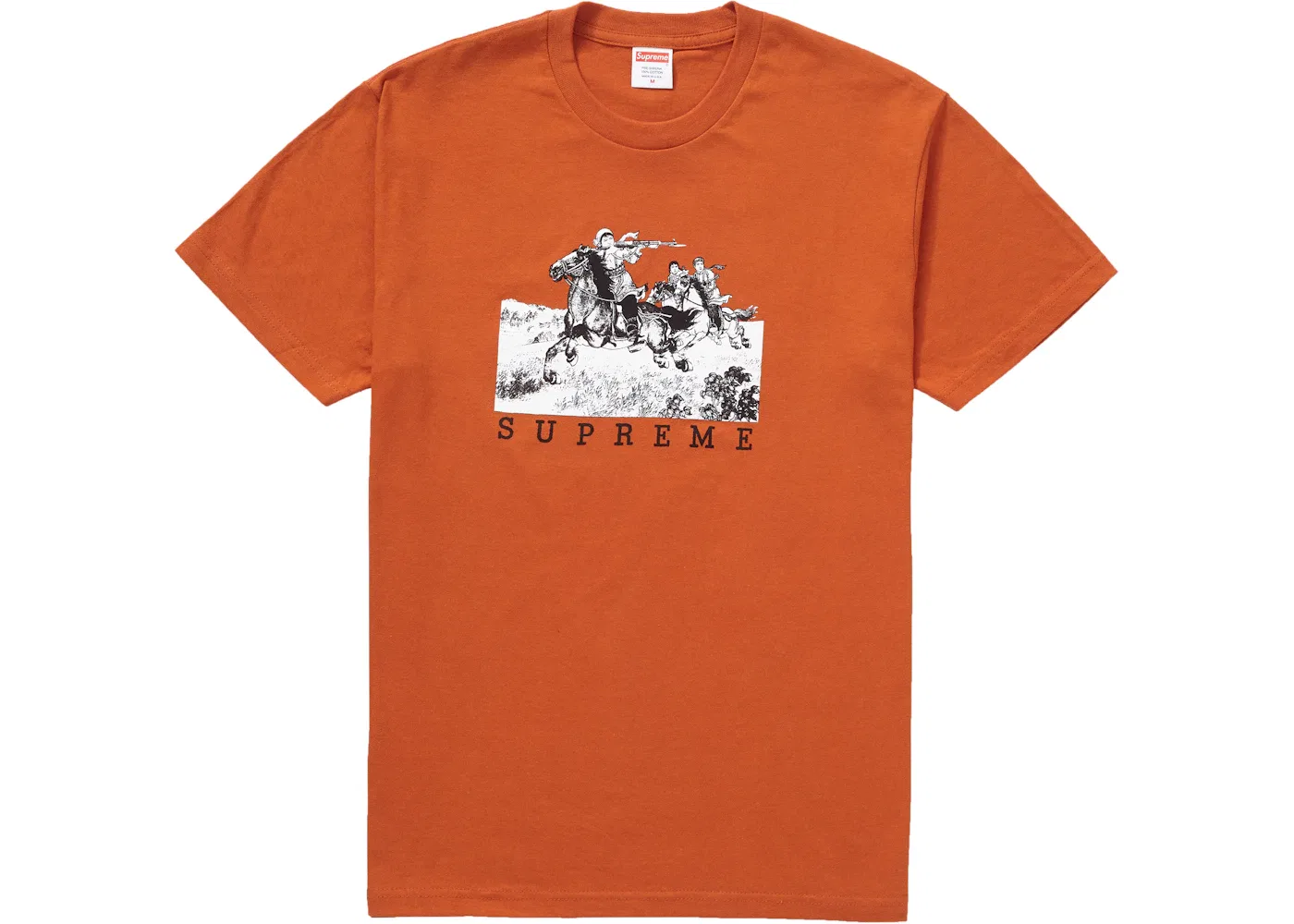 Мужская футболка с принтом Supreme Riders Tee Supreme, Rust