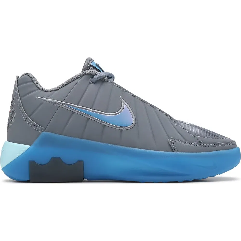 Детские баскетбольные кроссовки Lebron Witness VII Nike, Grey/Blue — фото 2