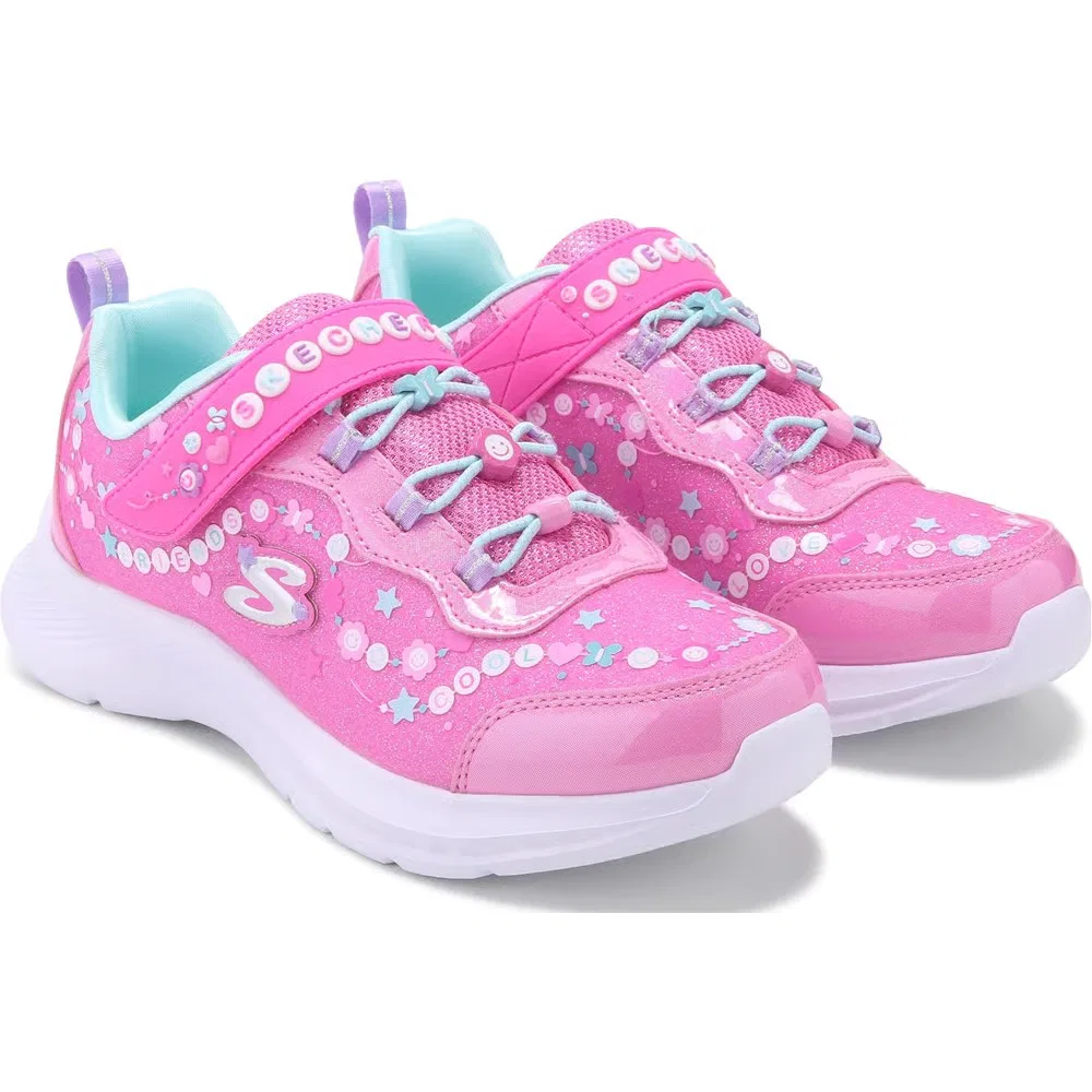 Детские кроссовки с декором Skechers, Pink