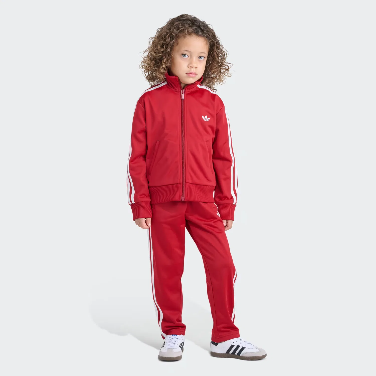 Детский спортивный костюм с длинным рукавом, куртка и штаны firebird Adidas Originals, team victory red