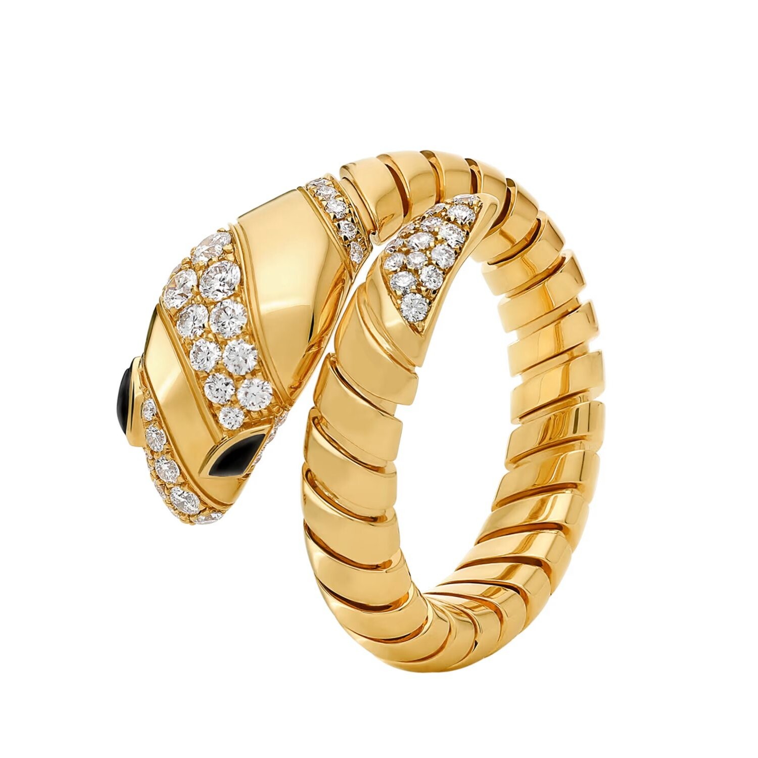 

Кольцо Bvlgari Serpenti Tubogas, золото/бриллианты/оникс