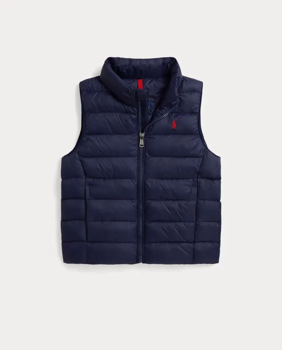 Детский стеганый жилет для мальчиков с принтом Polo Ralph Lauren, Azul Marino