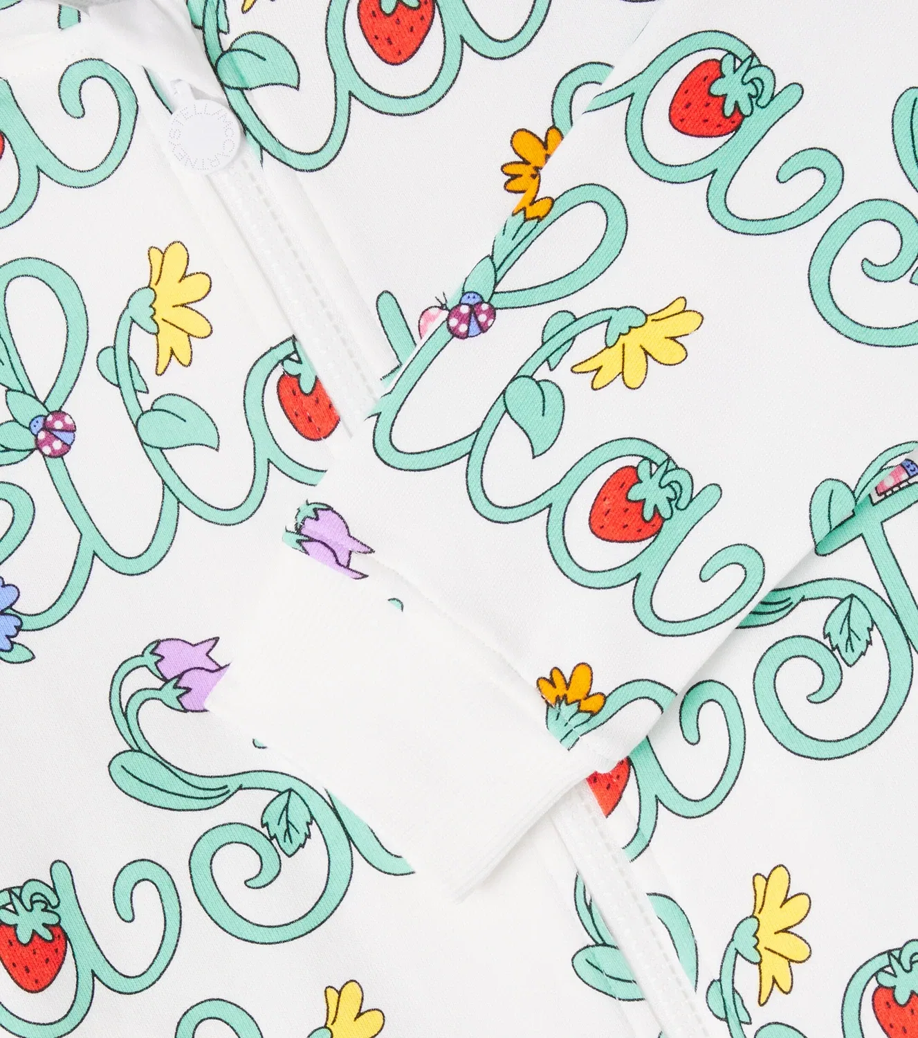 Толстовка на молнии с принтом Stella Mccartney Kids, белый — фото 3
