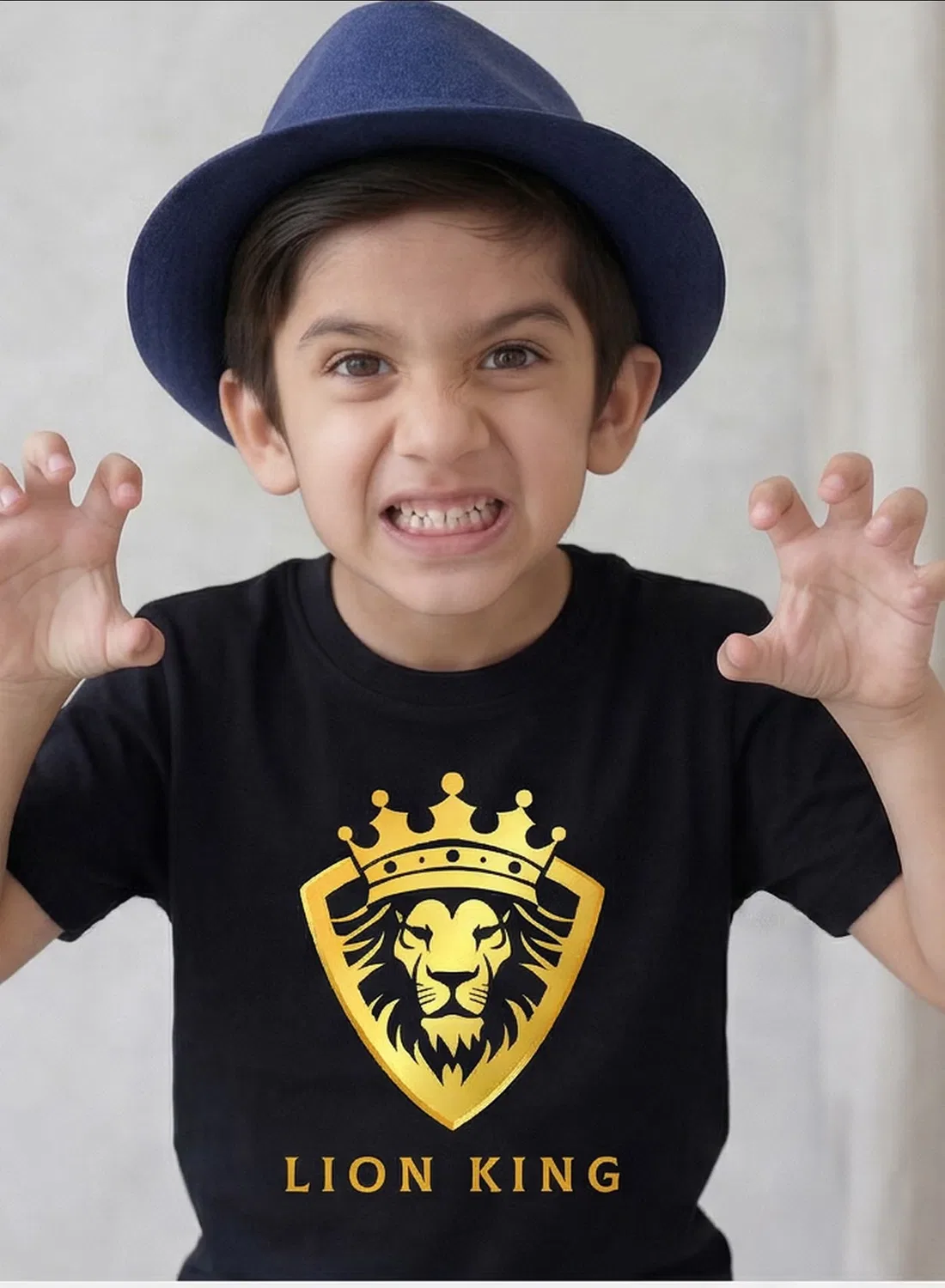 Футболка детская с принтом Lion King Funkaar, черный — фото 2