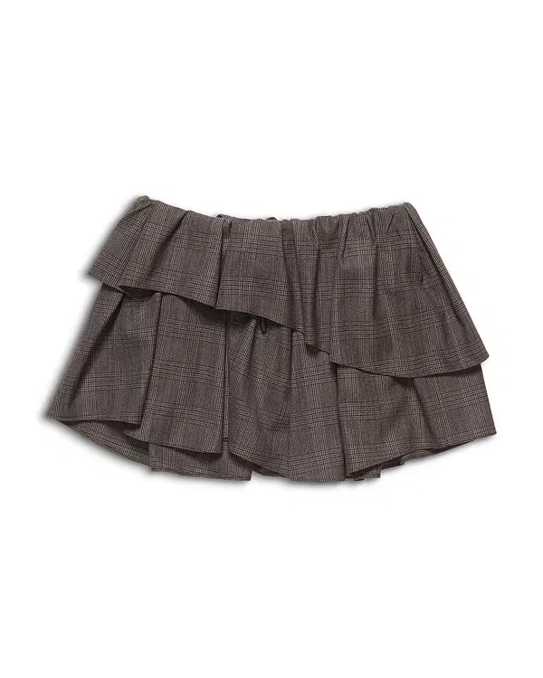 Женская юбка с воланами Acne Studios, Brown/Black