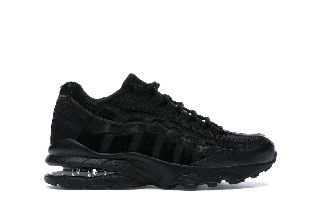 Детские кроссовки Lifestyle с замшевым верхом Nike Air Max 95, Black/Black-Black