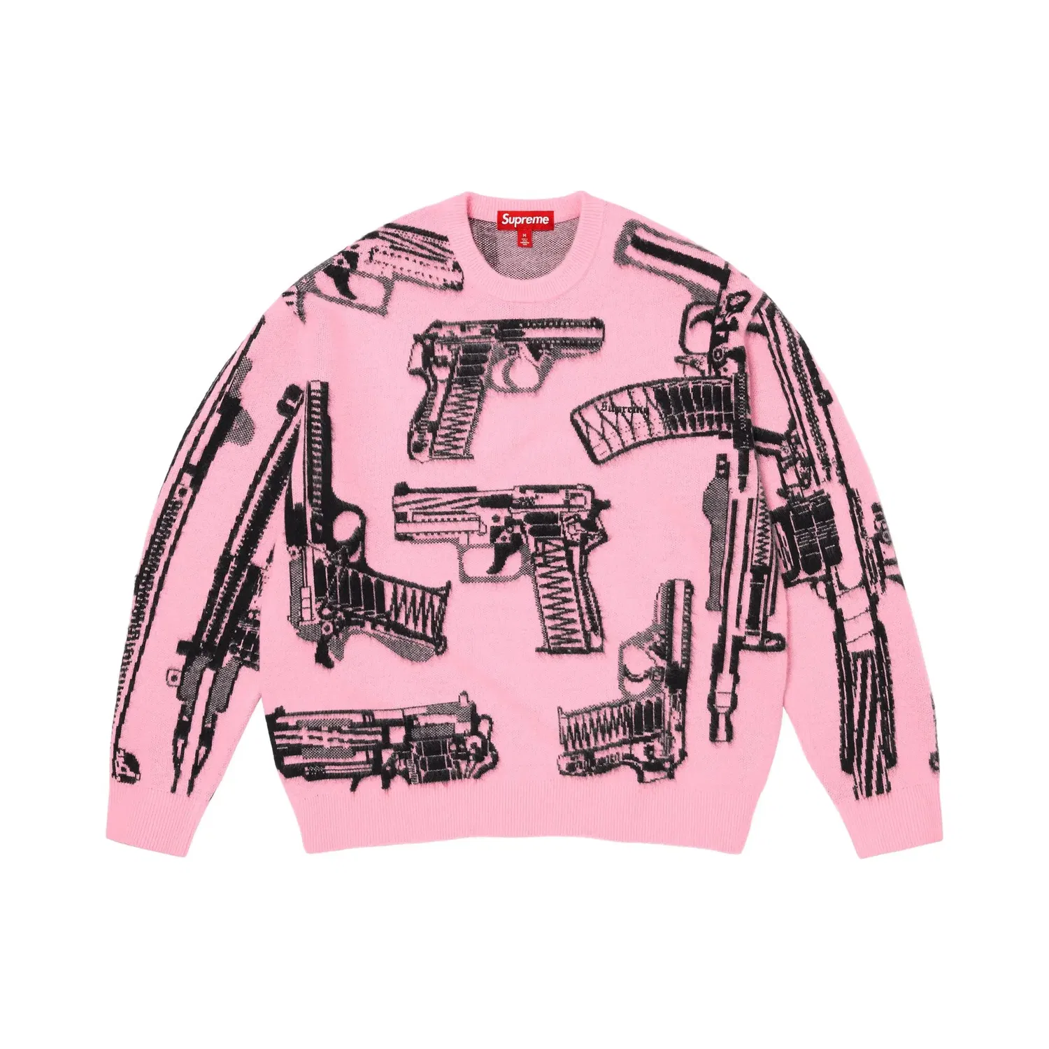 Свитер Supreme Guns, розовый