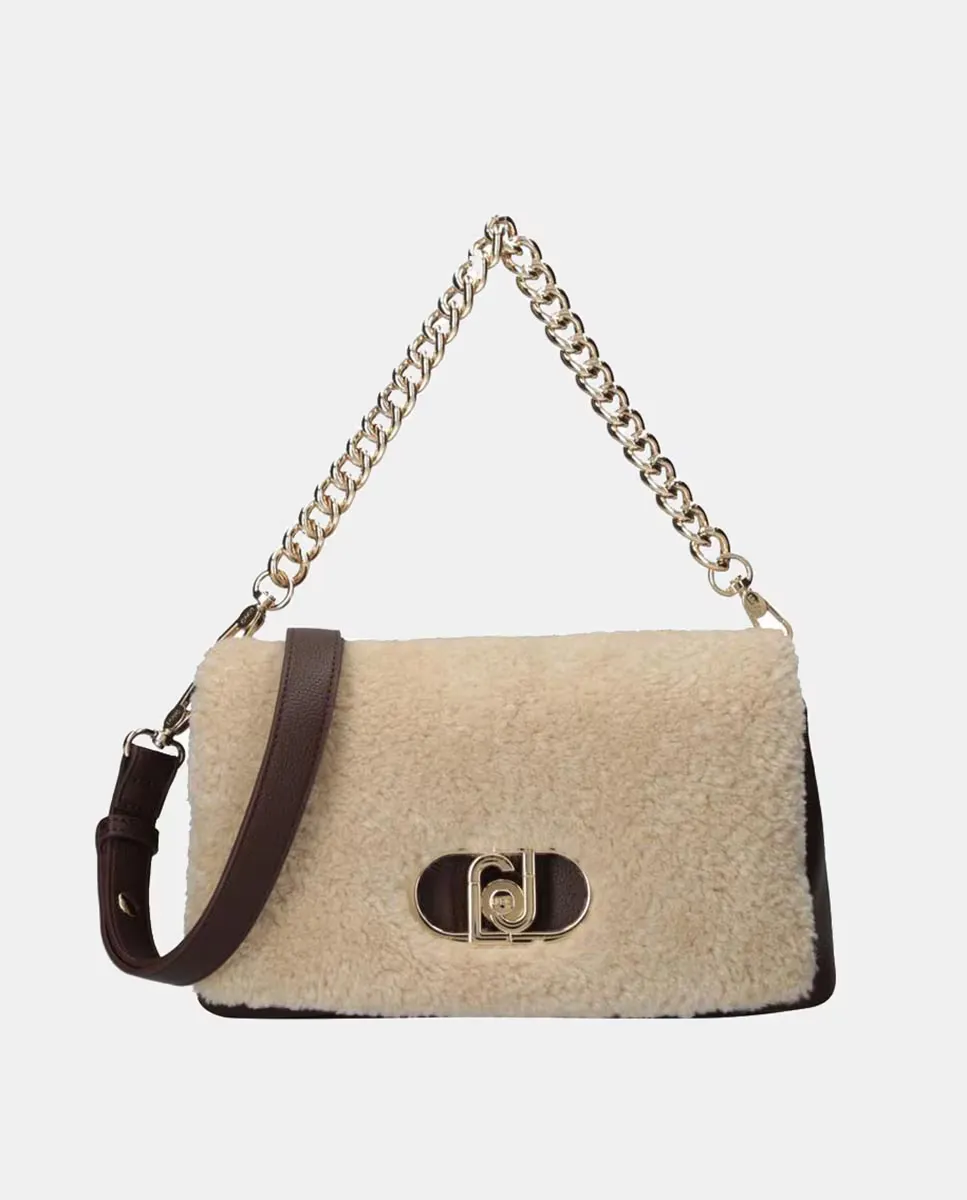 

Сумка Lapuffy Icon Bag Liujo с клапаном из овчины, темно-коричневый