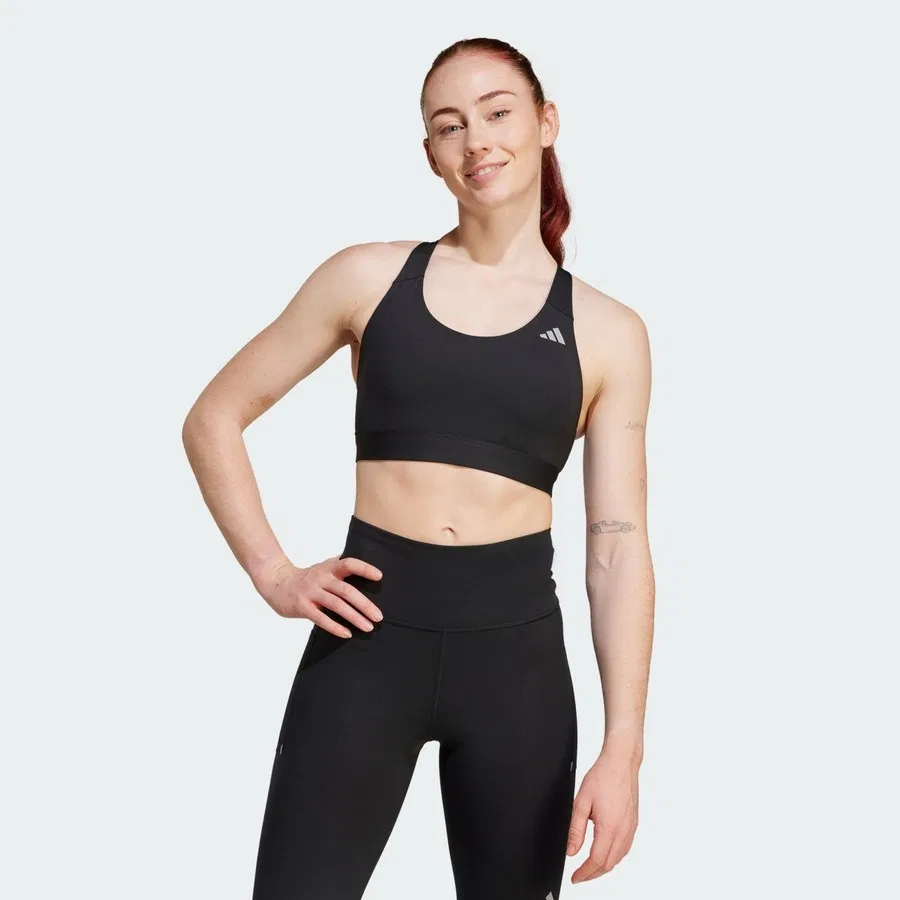 Спортивный бюстгальтер с высокой поддержкой Ultimateadidas Run High-Support, adidas, Черный