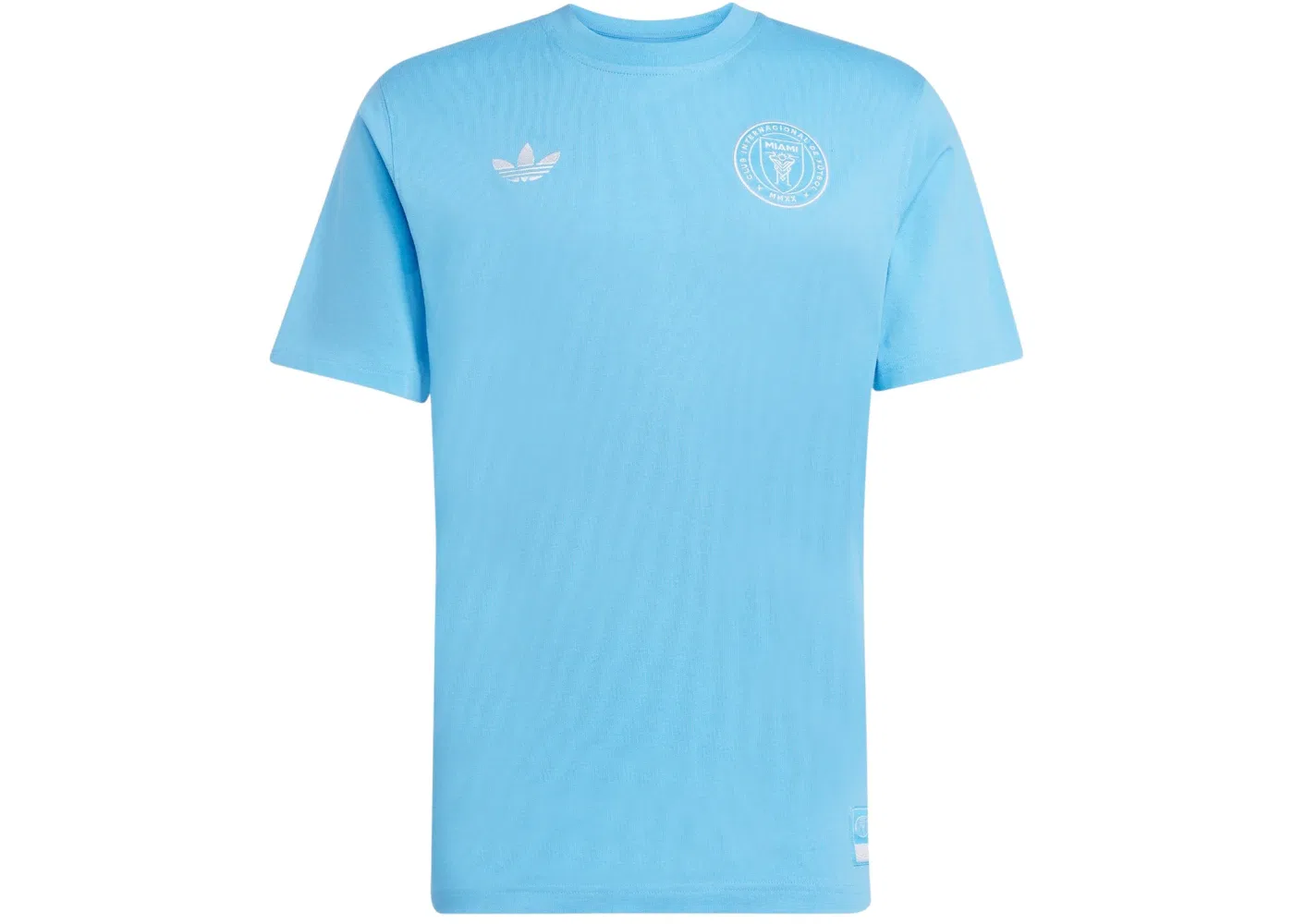 Мужская футболка с принтом Adidas Tee, Miami Semi Blue Burst White Tint