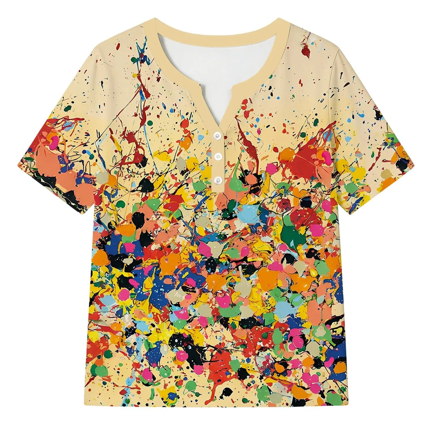 Женская хлопковая футболка Classic Soft Basic, Multicolour-h — фото 2