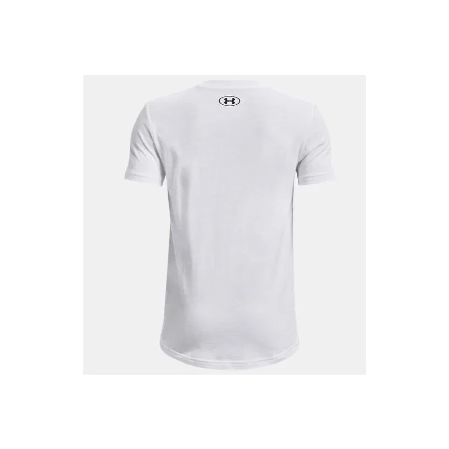 Детская футболка с длинным рукавом Under Armour UA B Sportstyle Logo SS, Белый — фото 2