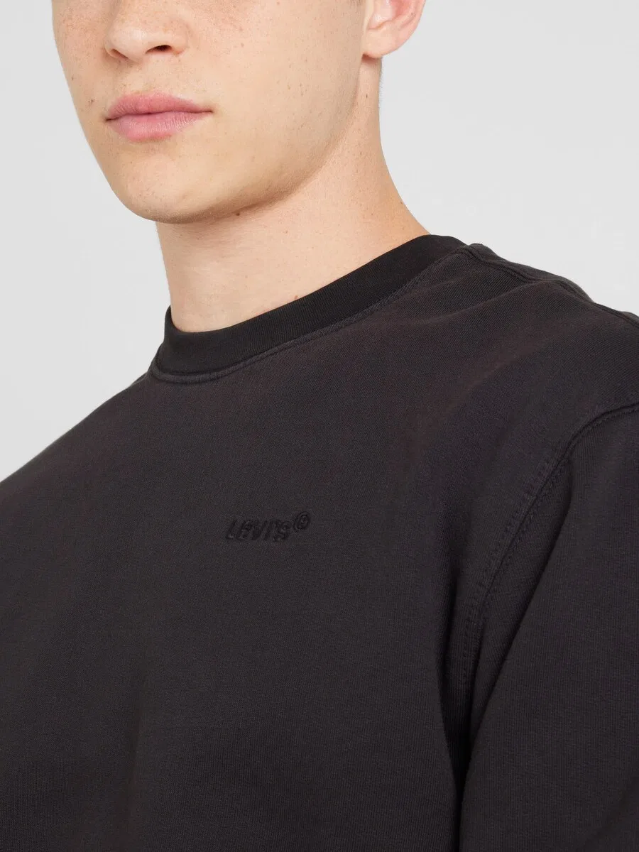 Толстовка LEVI'S «Authentic Crewneck Sweatshirt» черного цвета — фото 2