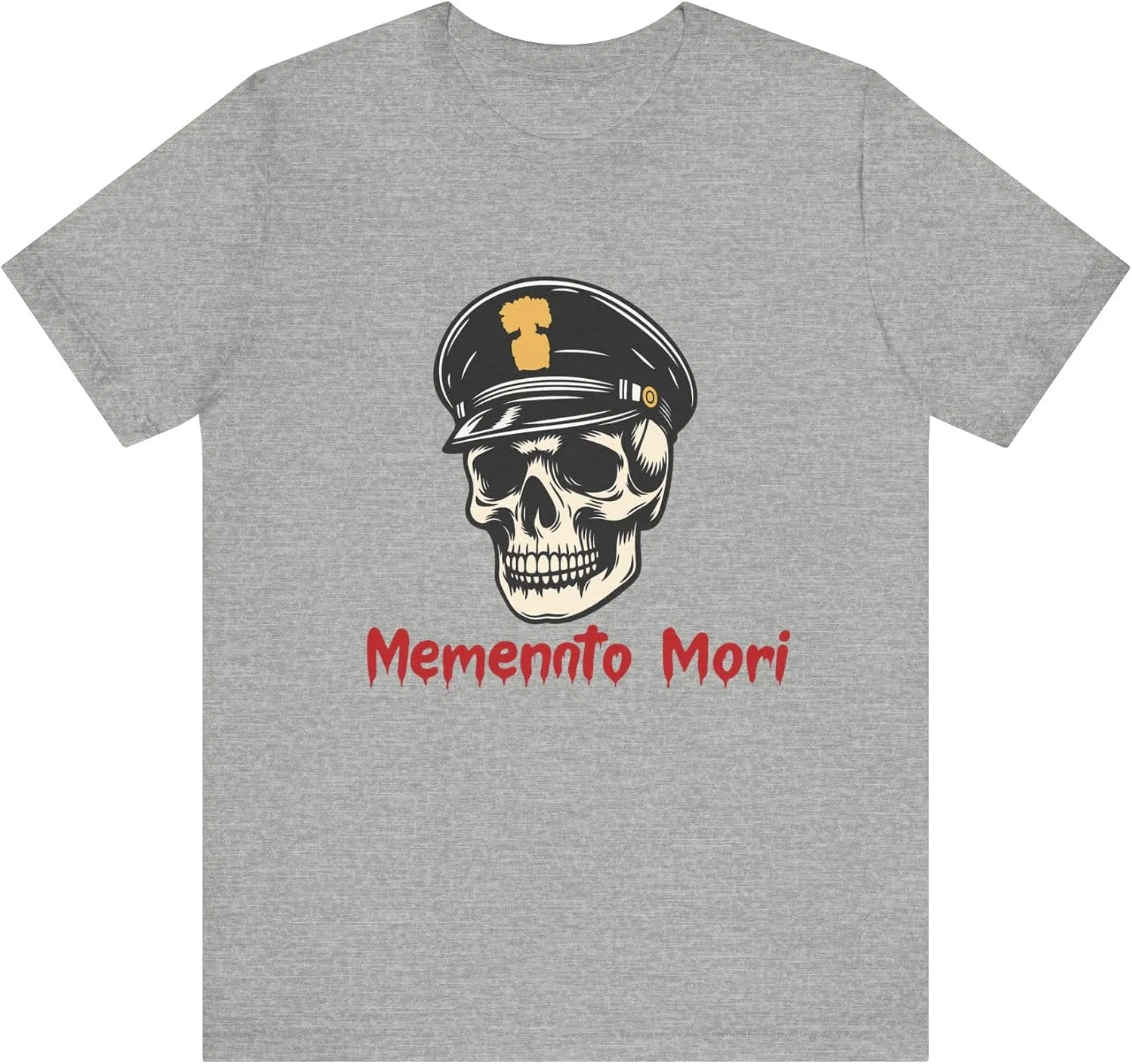 Унисекс футболка с графическим принтом Memento Mori Bella+canvas, Athletic Heather