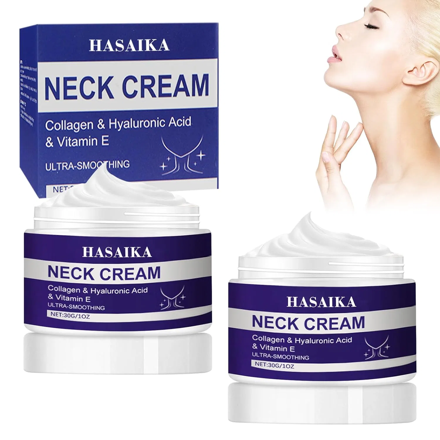 Крем для шеи лифтинг-уход HASAIKA, 2 шт, 100 г