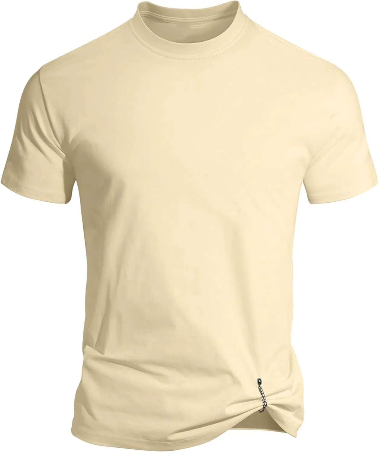 Мужская повседневная футболка с коротким рукавом, Beige