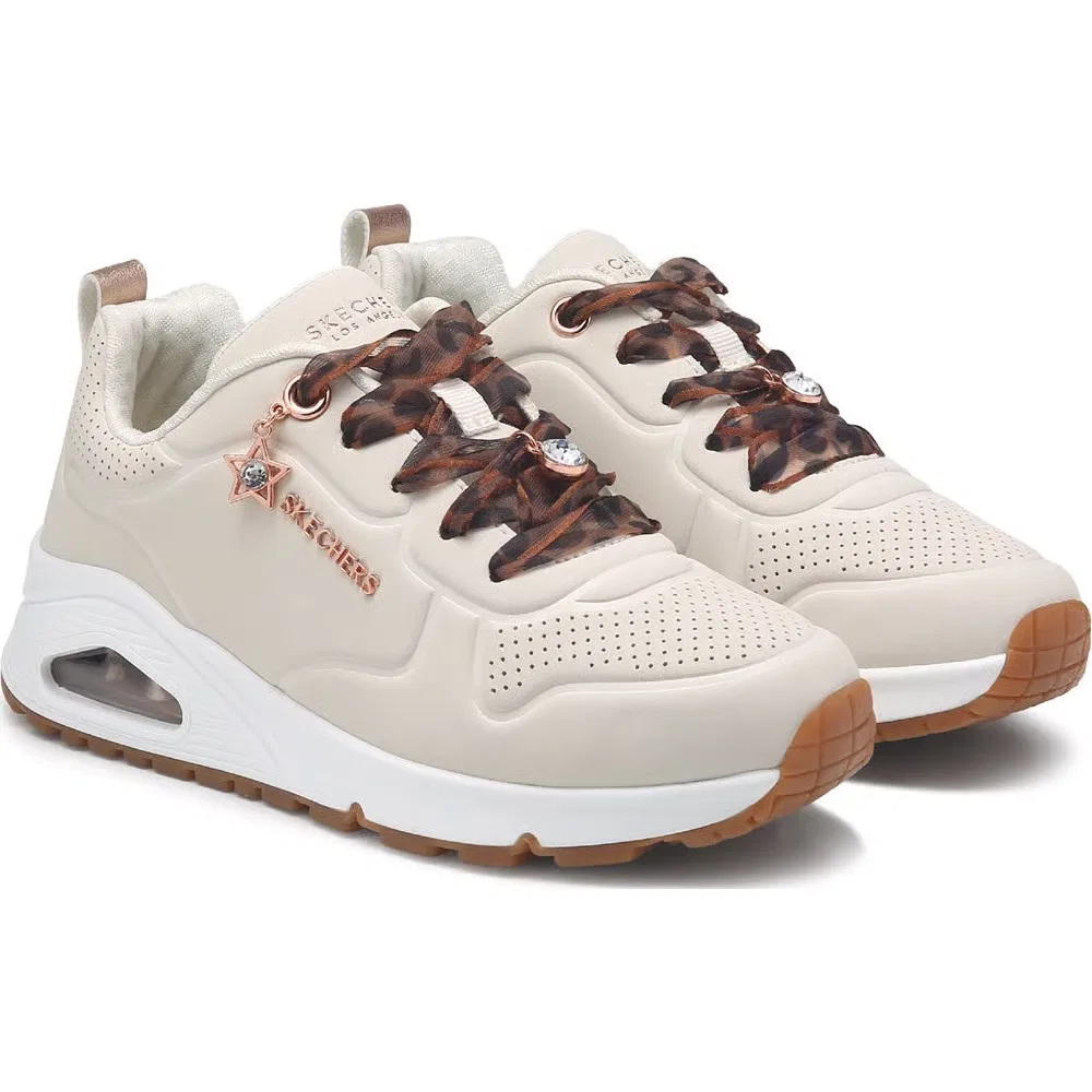 Детские кроссовки Street Uno Skechers, Natural/Leopard