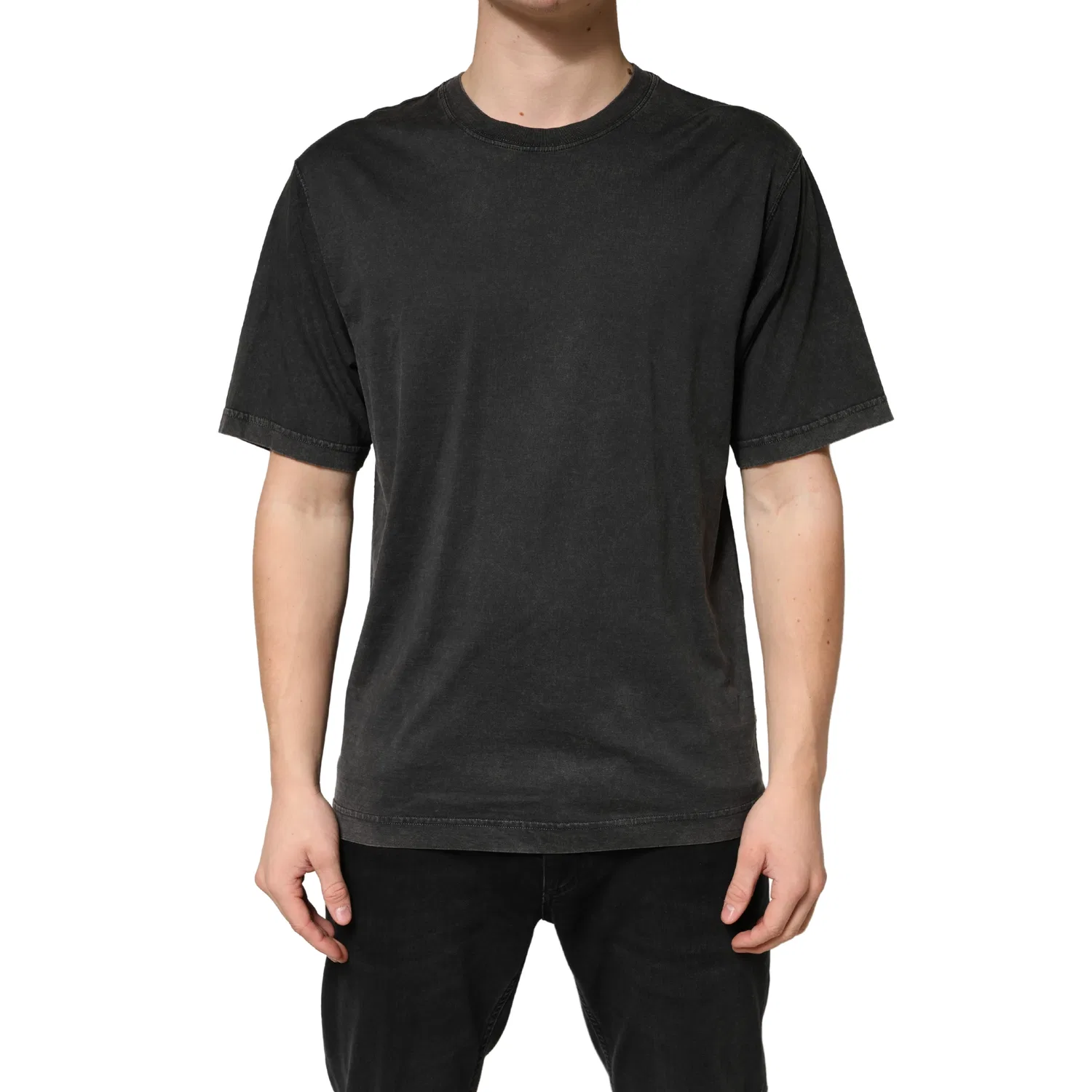Мужская футболка с коротким рукавом и логотипом Crewneck T-Shirt Dolce & Gabbana, Black