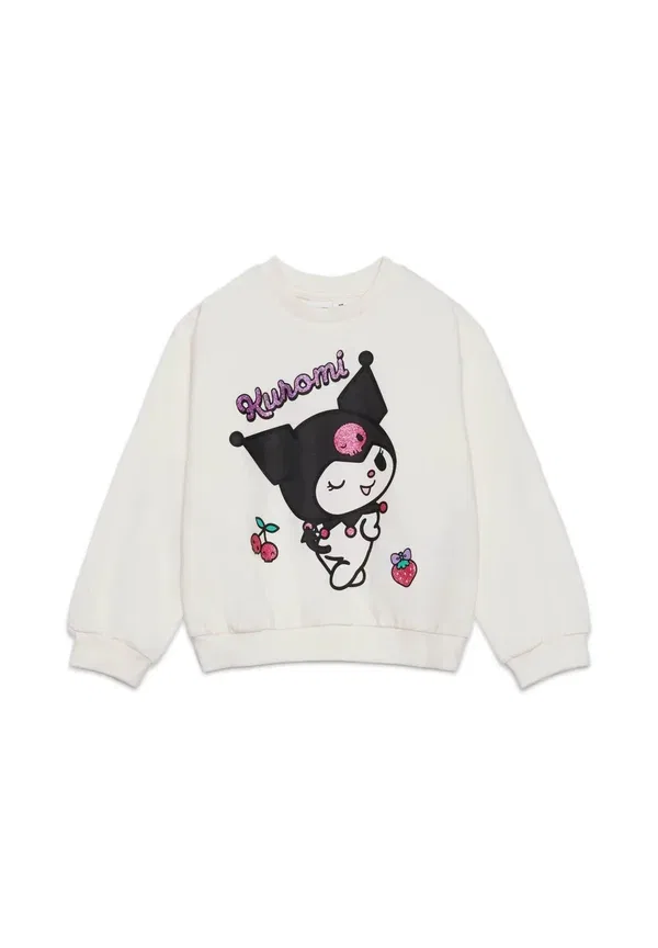 Свитшот с принтом Hello Kitty Kuromi Terranova, Bianco Lana, белый