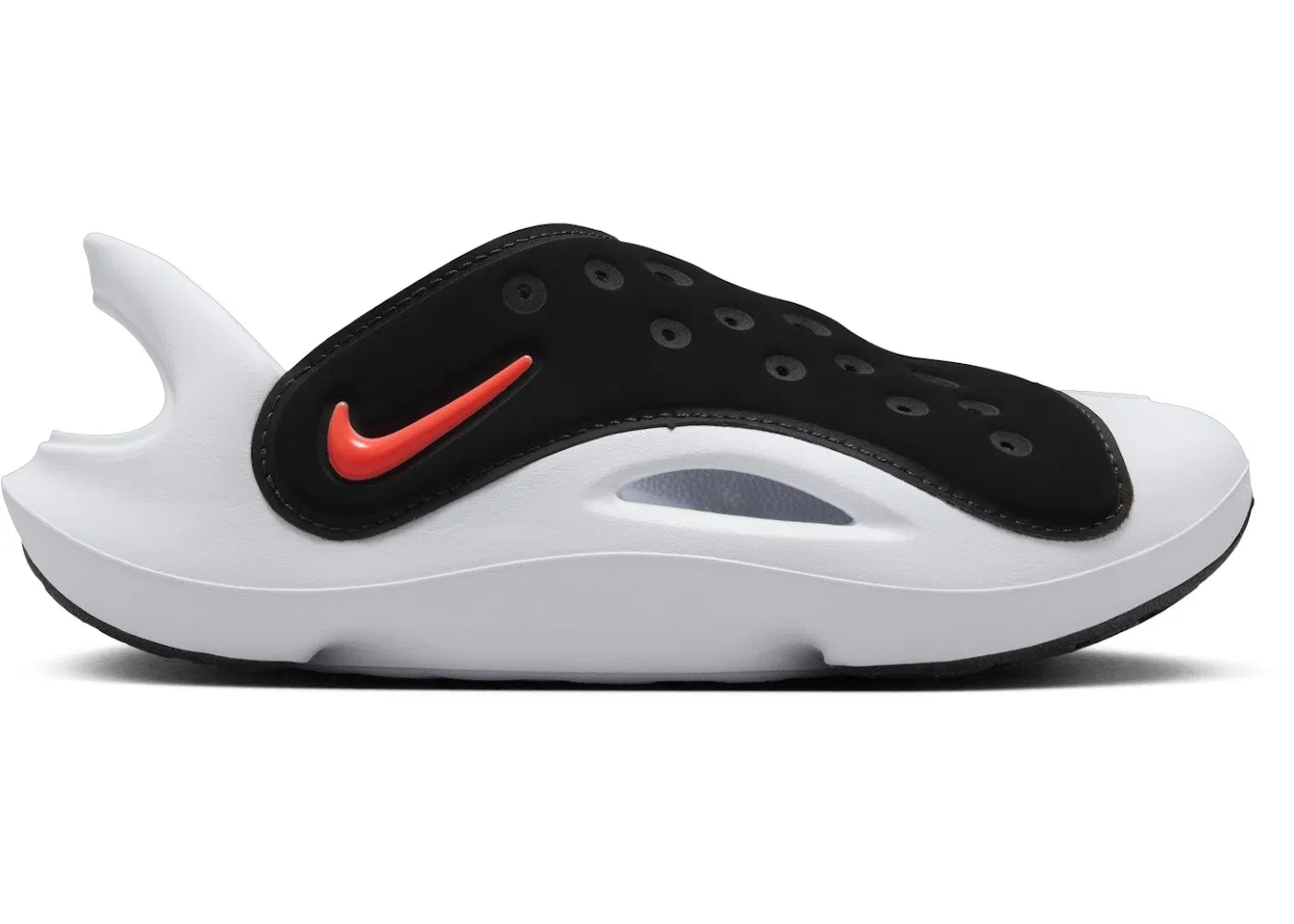 Детские сандалии с принтом Nike Aqua Swoosh Nike, Black/Green Strike/White/Hyper Orange