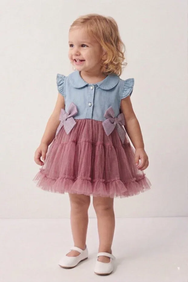 Детское платье для девочек с коротким рукавом Rocha Baby, Dried Rose