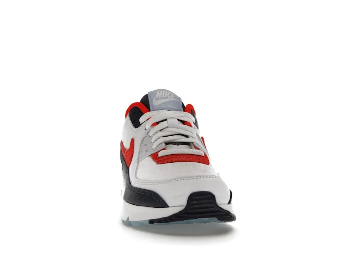 Детские кроссовки Lifestyle Nike Air Max 90, White/Deep Royal/University Red/White — фото 2