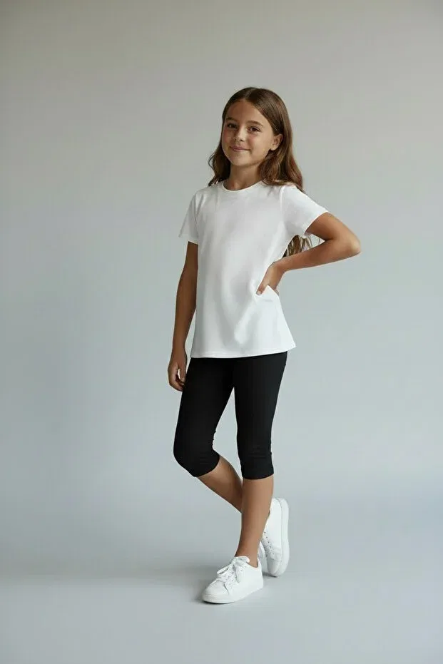 Детский комплект капри-леггинсов 3 шт. Atölye Kids, 2. 3-Piece Capri Leggings Set — фото 4