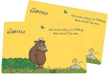 Детский набор из 2 подставок под посуду Grüffelo Platzset, 43×29 см, Geda Labels, желтый