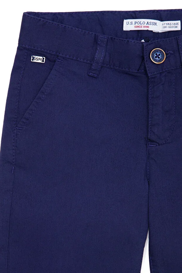 Детские брюки для мальчиков хлопковые U.S. Polo Assn., Navy Blue — фото 4