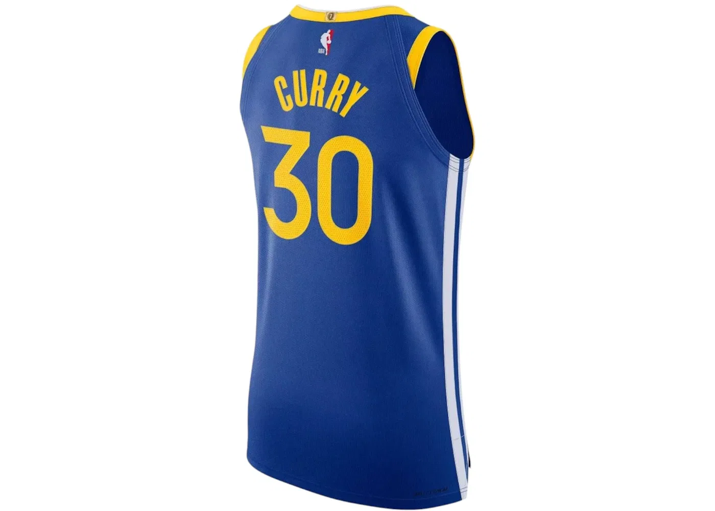Мужская джерси с принтом Nike NBA Golden State Warriors Stephen Curry Dri Fit ADV 2020/21 Icon Edition Swingman Jersey, Royal Blue — фото 2