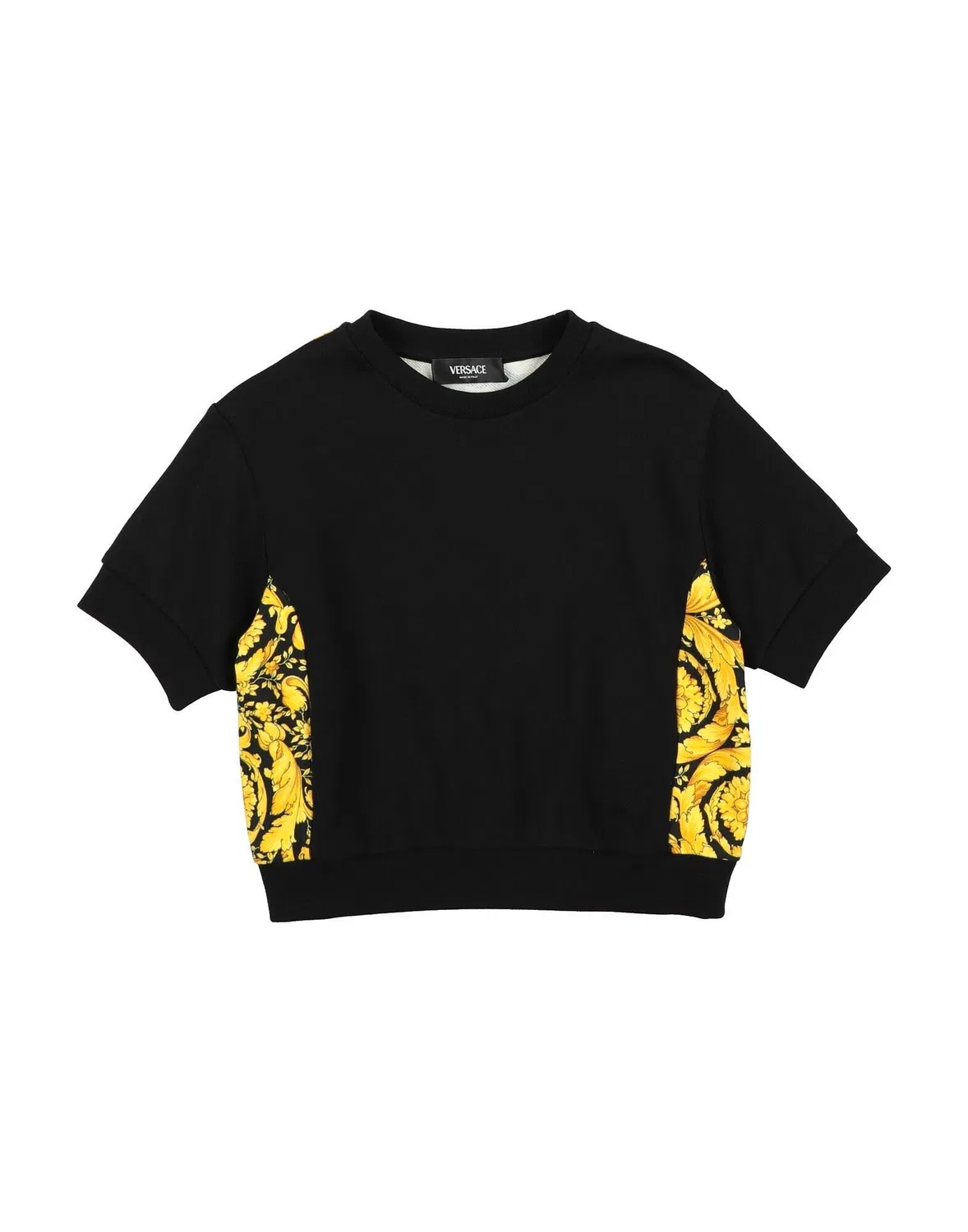 Детский свитшот для мальчиков с принтом Versace Young, черный