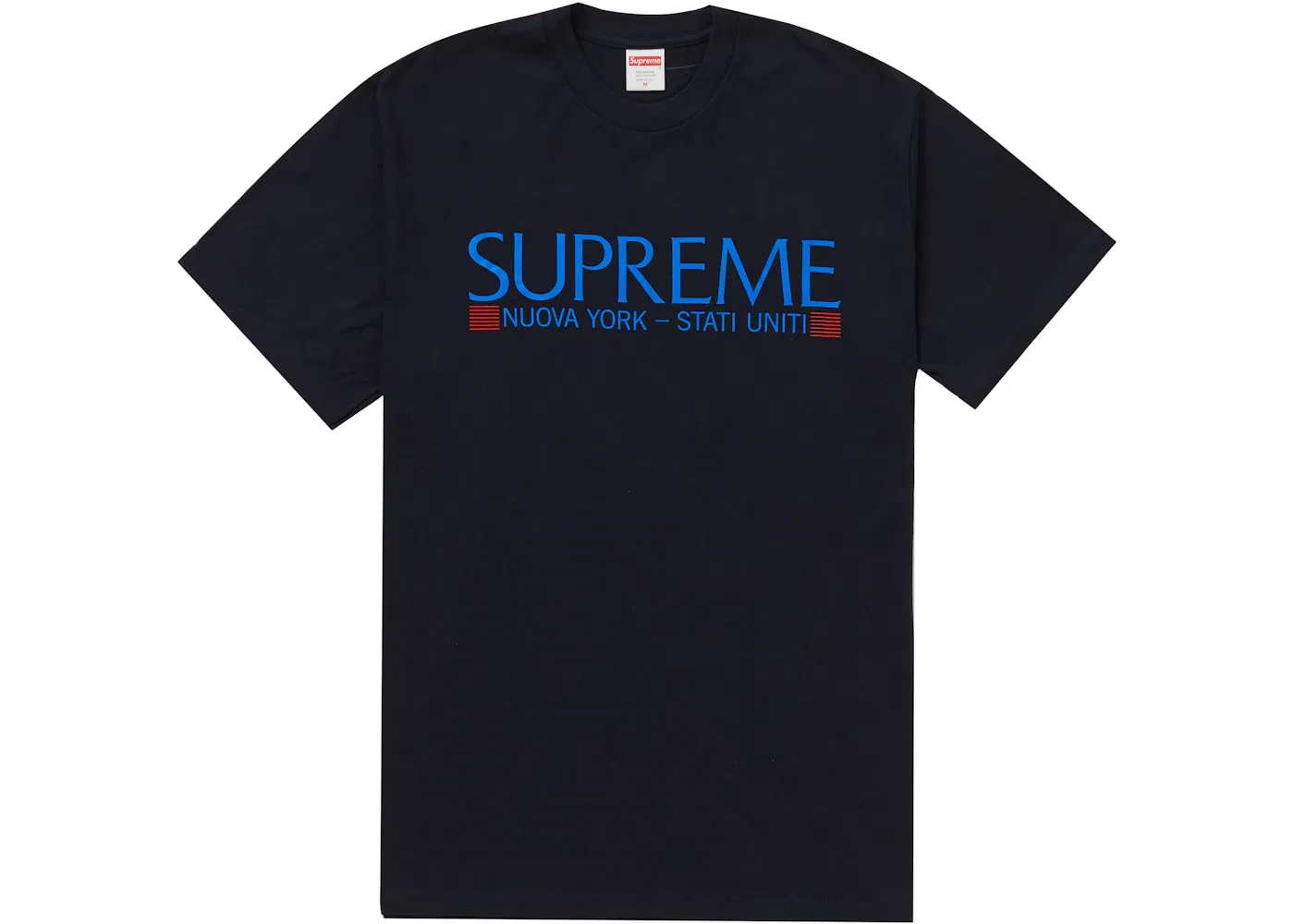 Мужская футболка с принтом Supreme Tee Navy