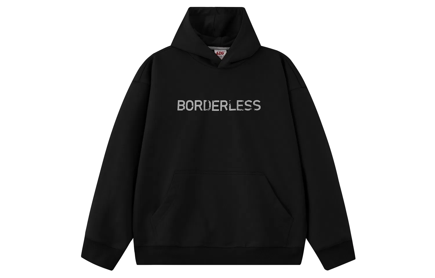 Детский худи с капюшоном, оверсайз, F426, Black
