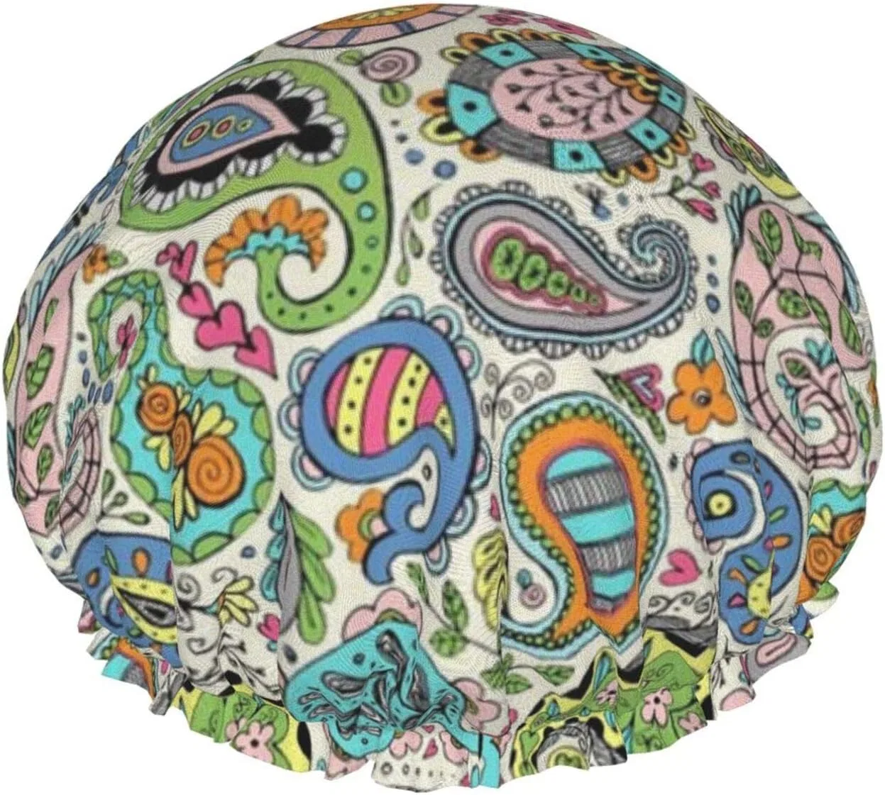 Шапочка для душа Colorful Paisley Pattern, LOUJIN, №710 — фото 2