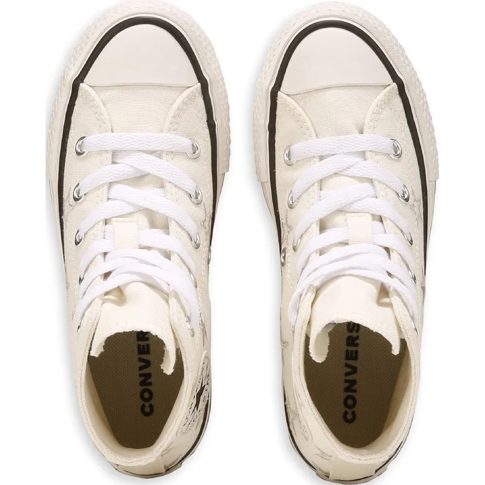 Детские высокие кеды Chuck Taylor All Star Lift Converse, Egret/Papyrus — фото 4