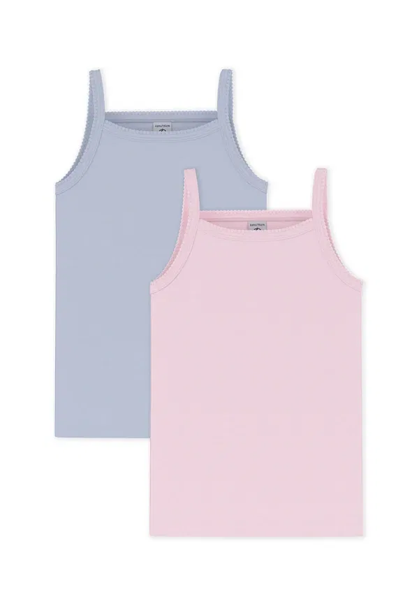 Комплект из 2 маек Petit Bateau, синий/розовый