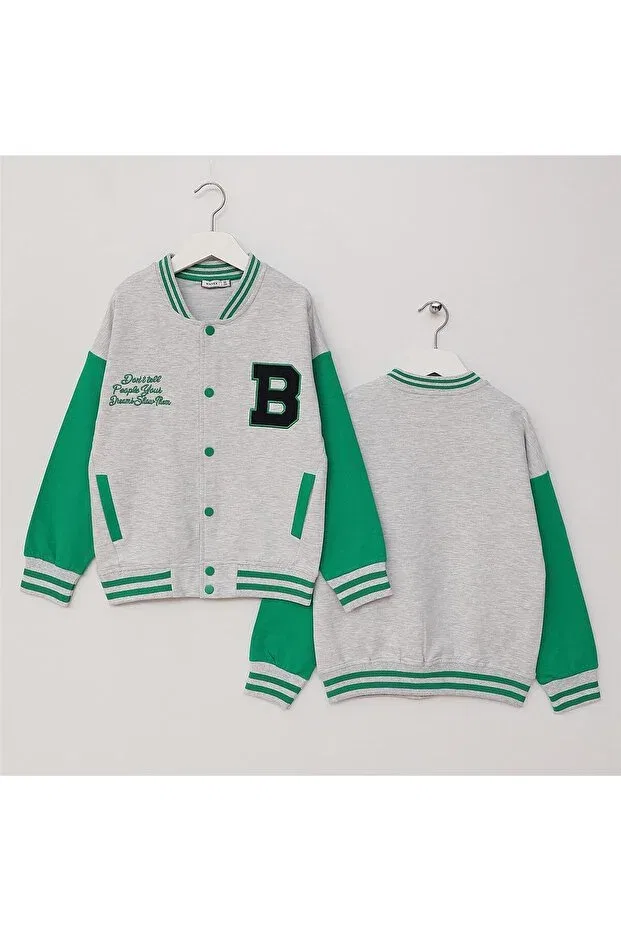 Детская куртка для девочек хлопковая 13042 Wanex, Green Melanj