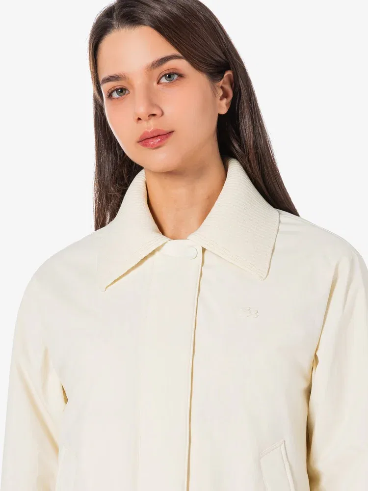 Пуховик LACOSTE White, BF423E-56G 70V, нейлон и шерсть — фото 2