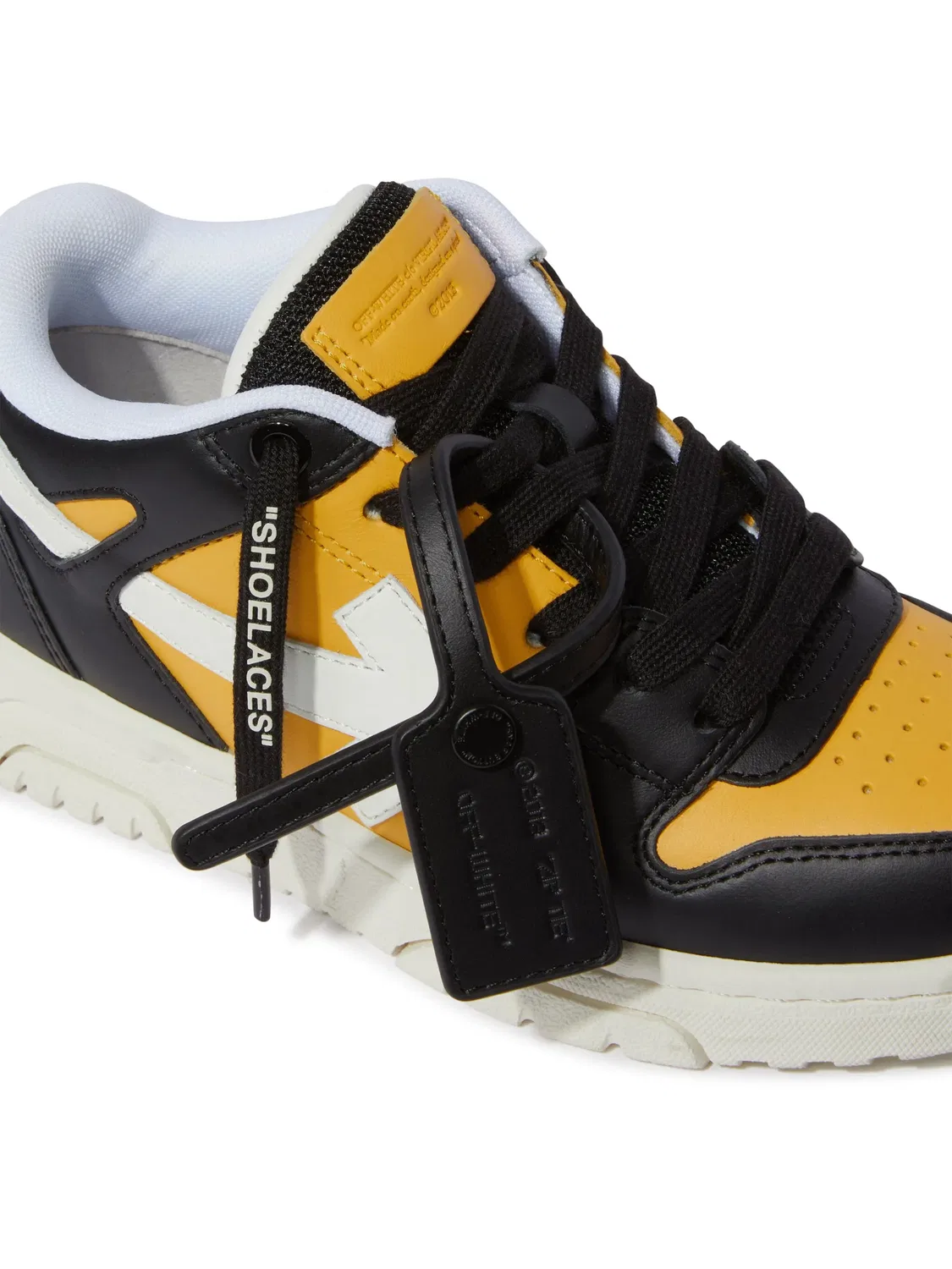 Кроссовки Out Of Office OFF-WHITE, желтый — фото 4