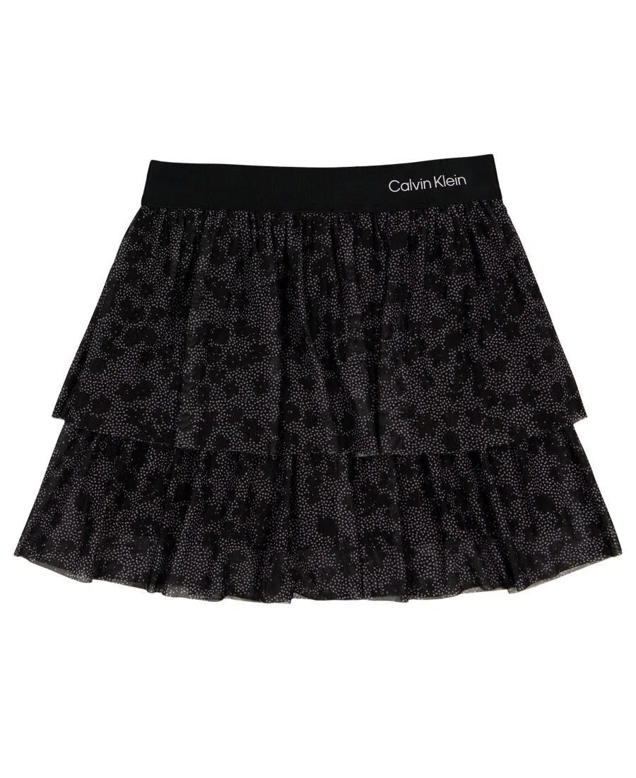 Юбка с ярусной отделкой Calvin Klein, Black
