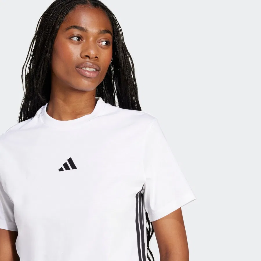 Женская футболка с коротким рукавом W 3s Sj T adidas, Белый — фото 3