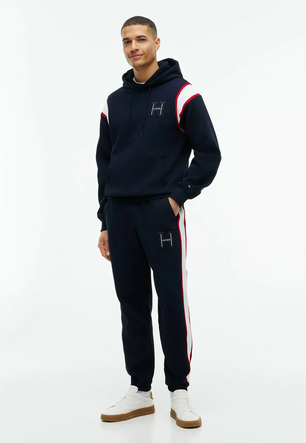 Толстовка Rwb pique h Bagde reg - толстовка с капюшоном Tommy Hilfiger, Navy Blue — фото 2