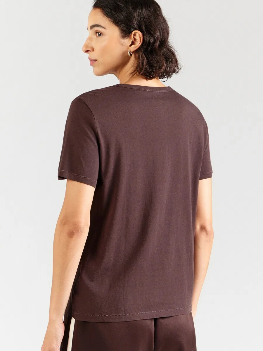 Футболка GAP шоколадного цвета — фото 4