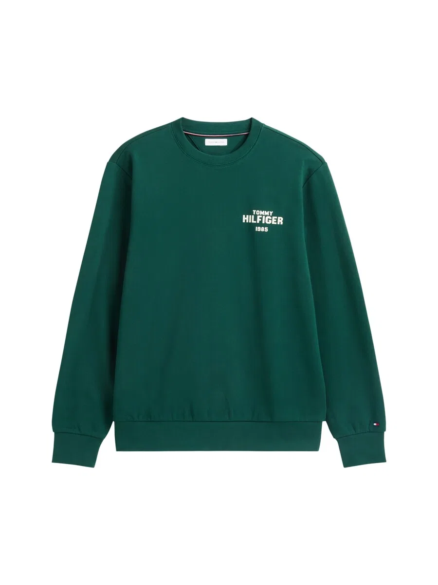 Толстовка TOMMY HILFIGER '1985' изумрудного цвета