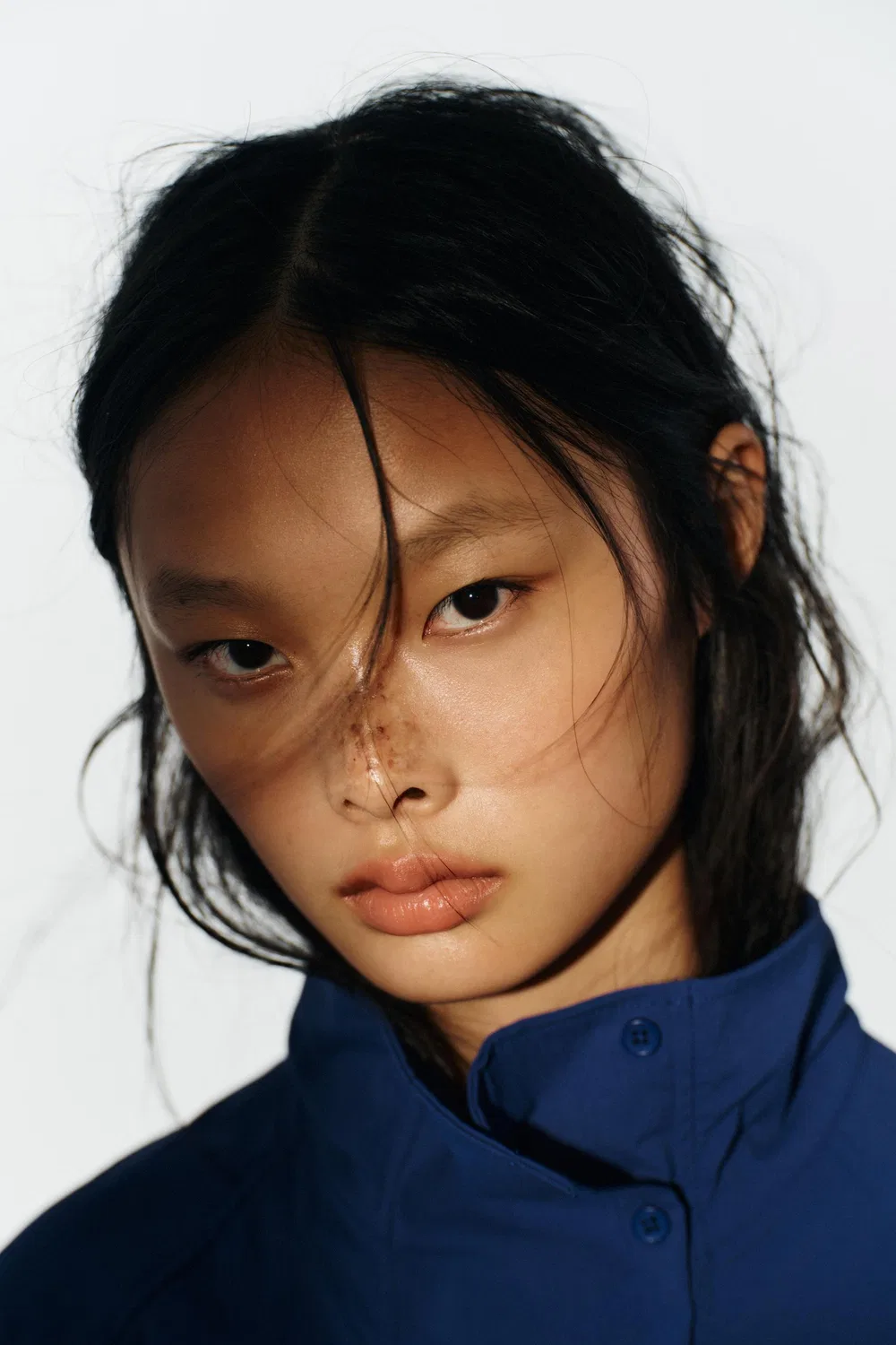Куртка из технической ткани на пуговицах ZARA, Bluish — фото 3