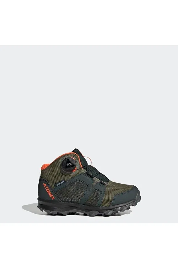 Детские кроссовки для девочек с принтом Terrex Boa Mid Rain.Rdy Hiking Shoes Adidas, Shadow Green / Pulse Olive / I — фото 4
