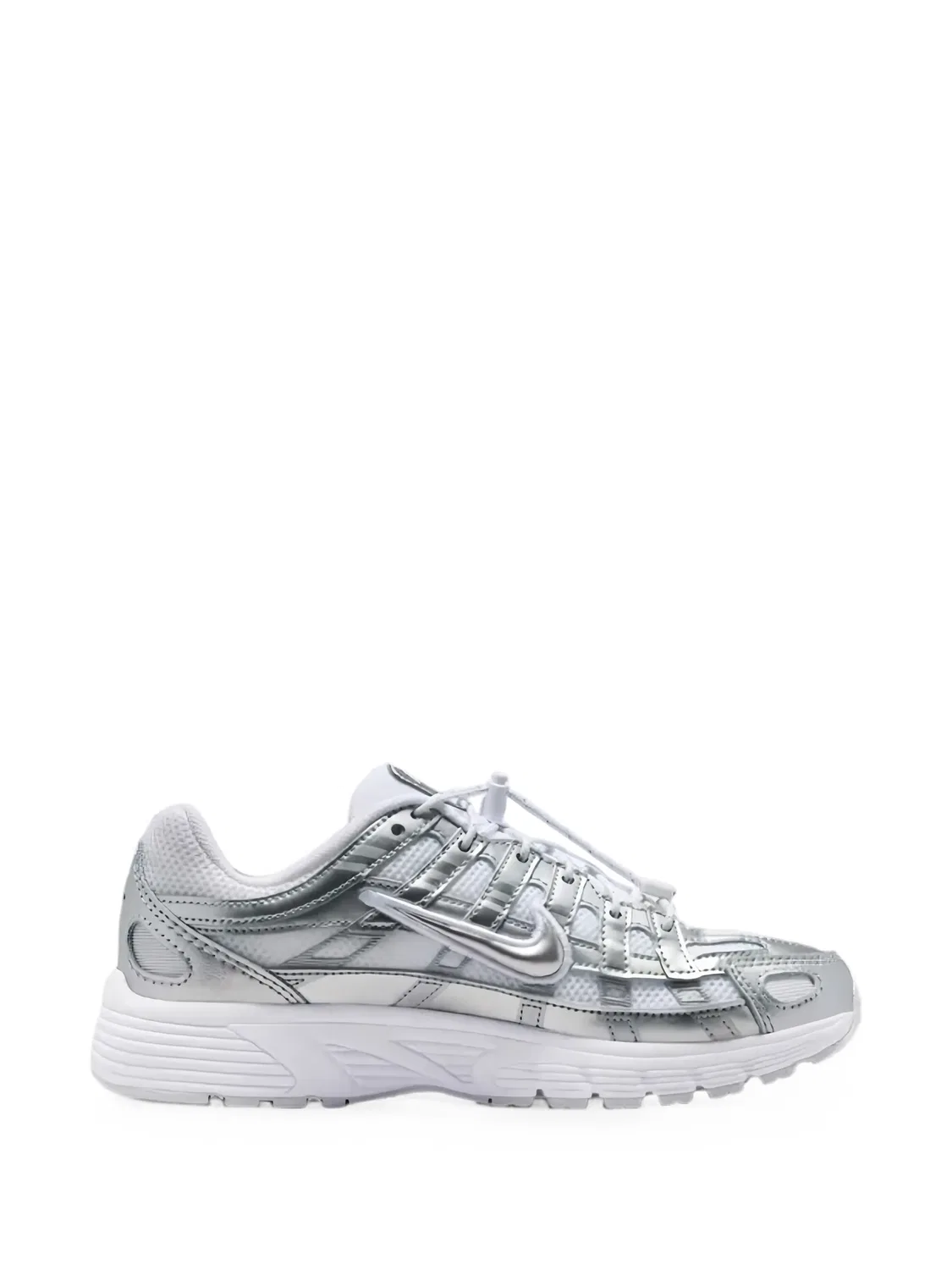 Кроссовки P-6000 Utility с эффектом металлик Nike Kids, белый — фото 2