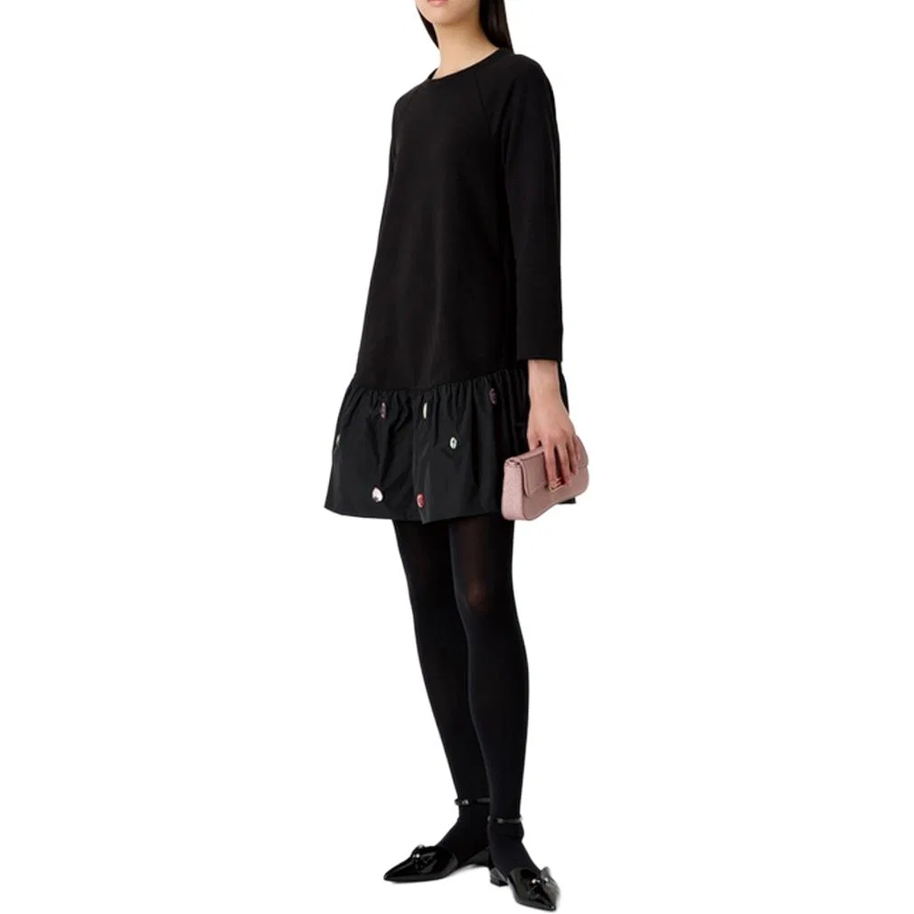 Платье с длинным рукавом SS24, Emporio Armani, Black — фото 4