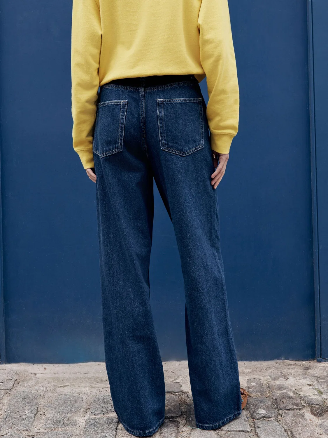 Джинсы Wide Leg с кулиской Next, Dark Blue — фото 3