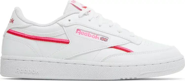 

Кроссовки wmns club c 85 vegan 'white atomic pink' Reebok, белый